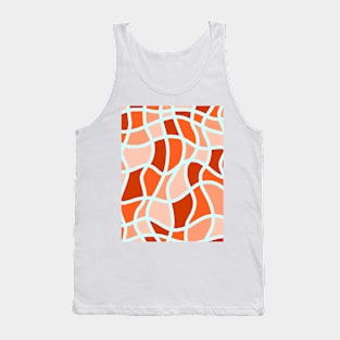 Wavy surfaces orange Tank Top